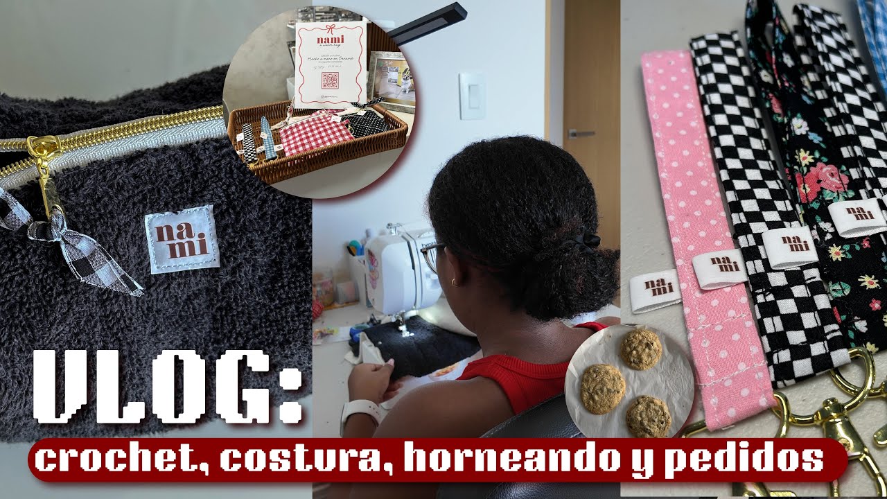 vlog🪡 crochet, costura, horneando y pedidos💻✂️