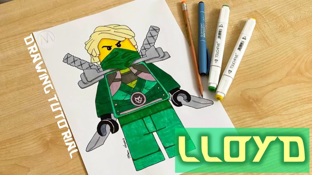 How to draw Ninjago characters Lloyd / Lloyd Ninjago drawing