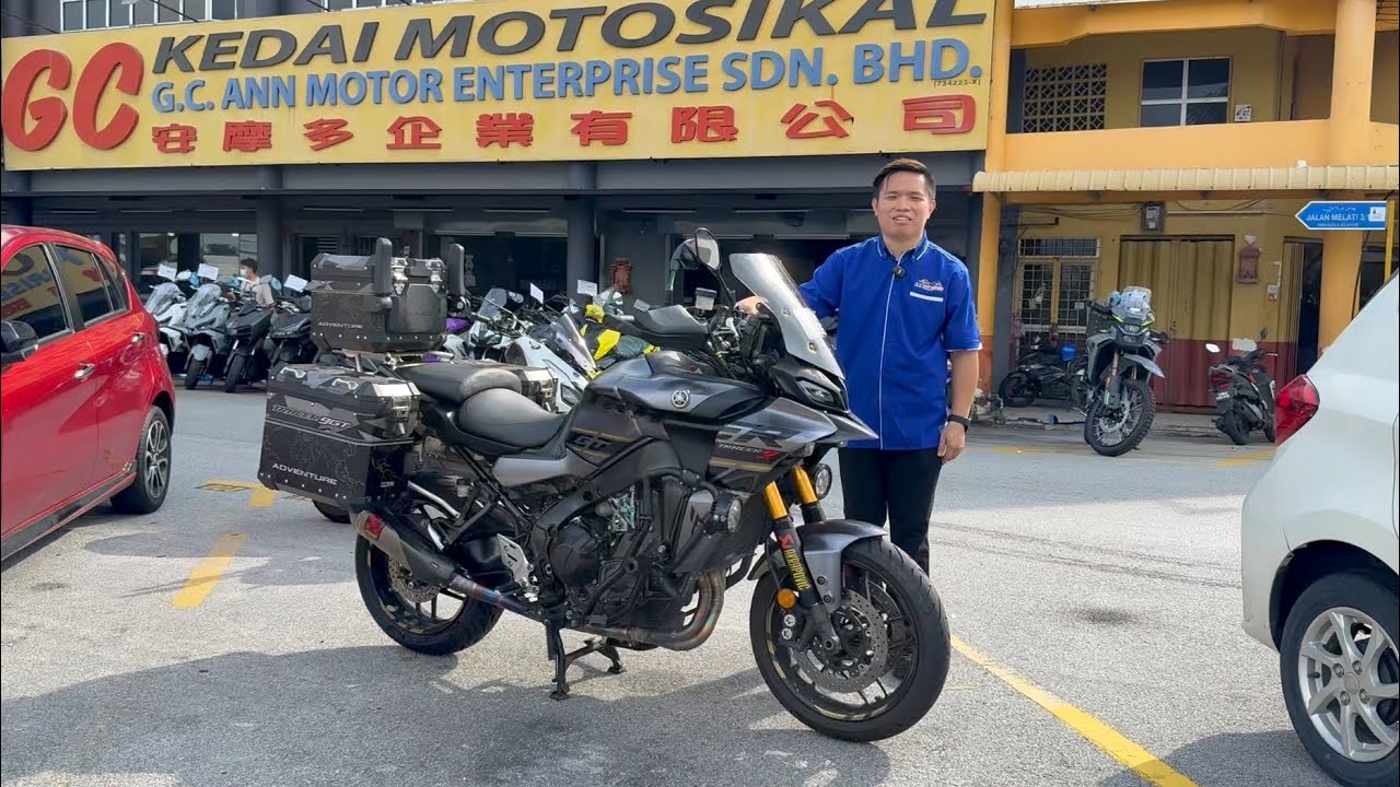 Muka 100 ! 2022 Yamaha Tracer 9 GT Abs Tcs Qs Full Accessories 3 Aluminium Box “ For Sales ! 