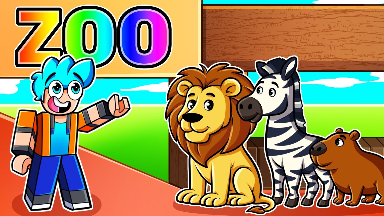 Fiz um ZOOLÓGICO com TODOS os MOBS no ROBLOX