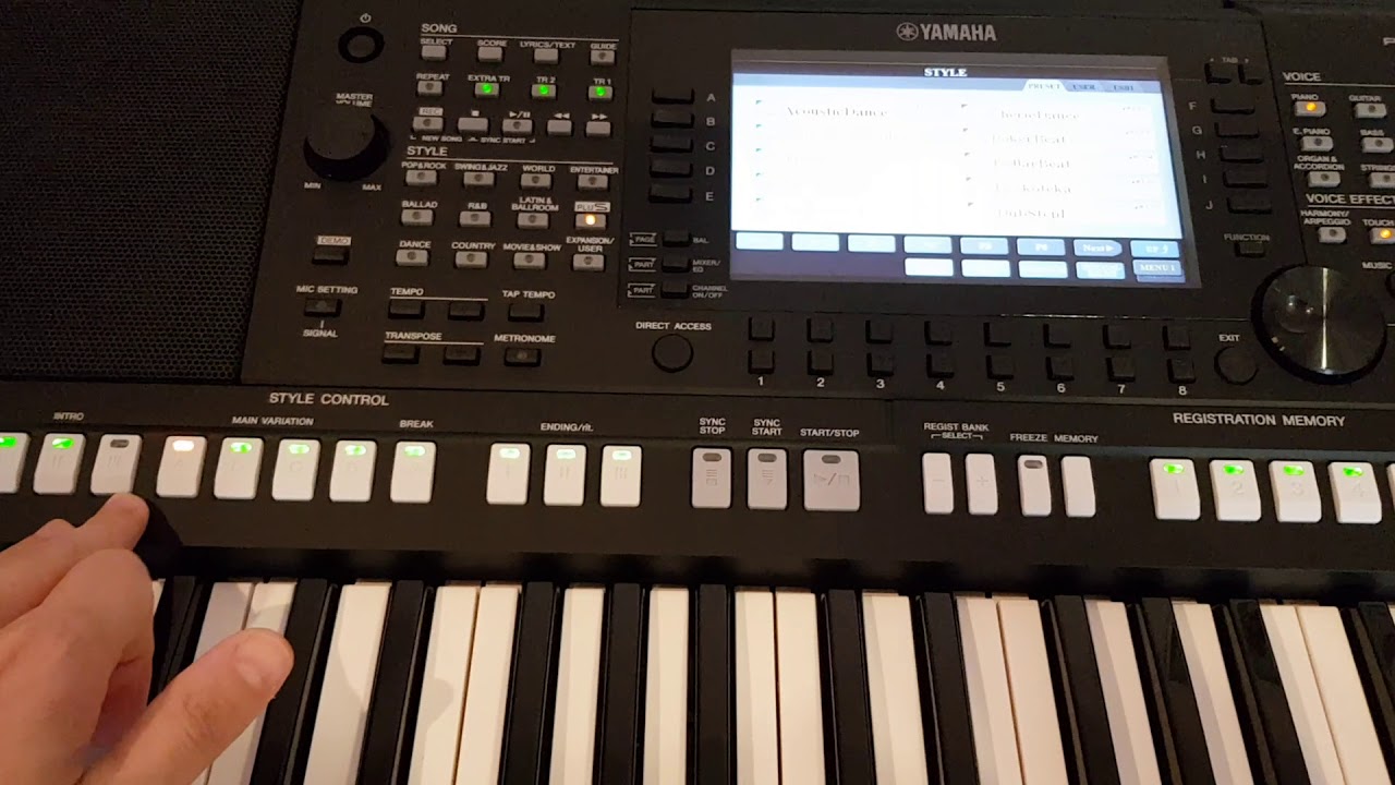 Yamaha PSR-S775 - PLUS Styles and Voices