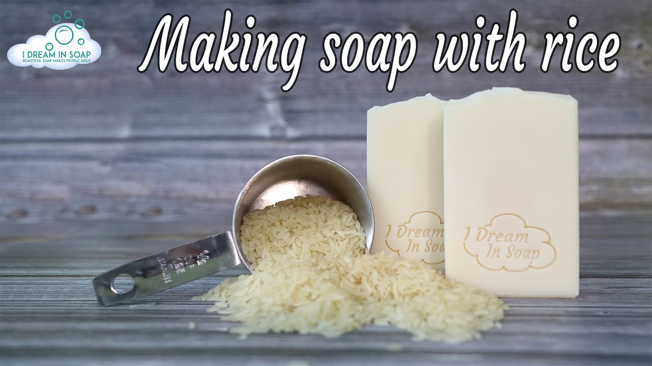 How to make cold process soap with Rice. Patreon requested soap. Rice milk soap. Lather test