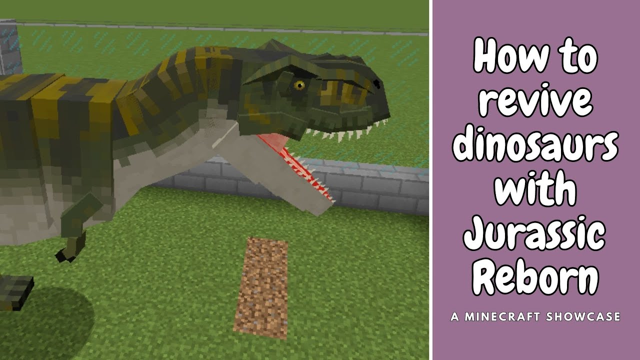 How to revive Dinosaurs in Minecraft using Jurassic Reborn [1.18.2-1.20.1]