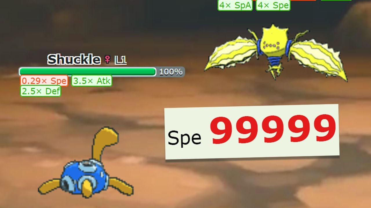 what if you made shuckle the fastest pok&eacute;mon ever