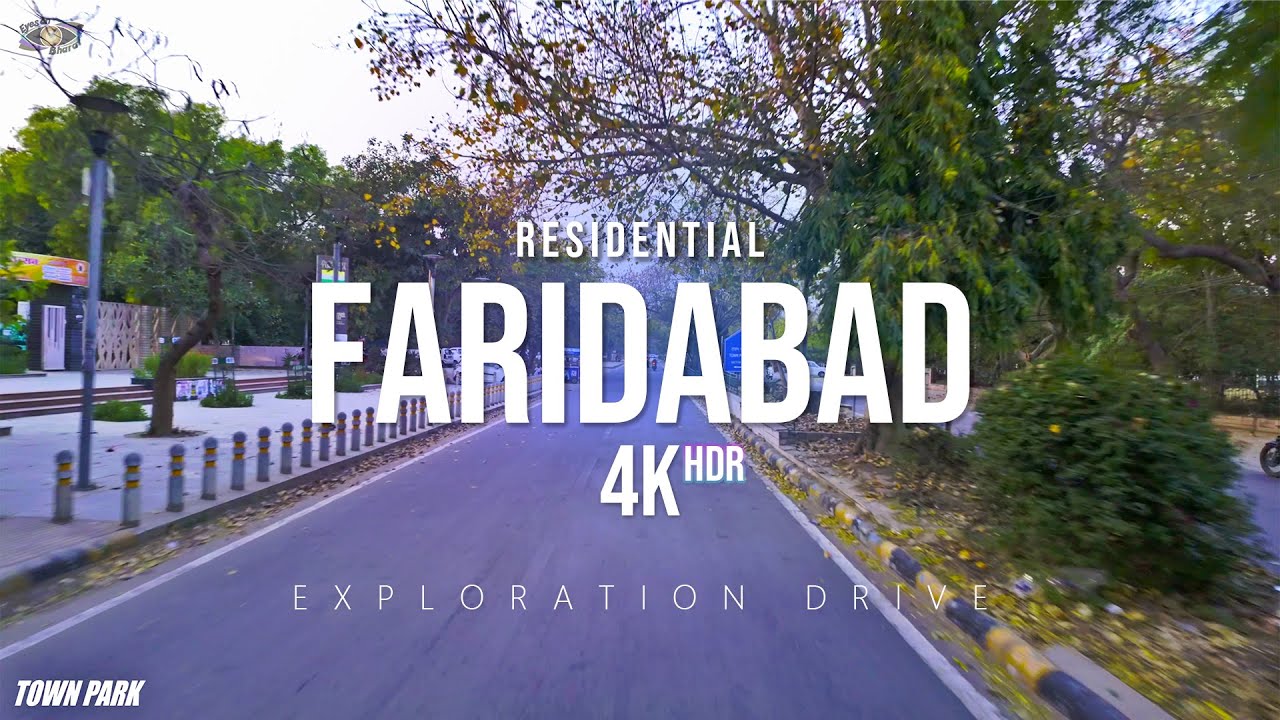 Driving in Faridabad | Residential Areas | 4K HDR