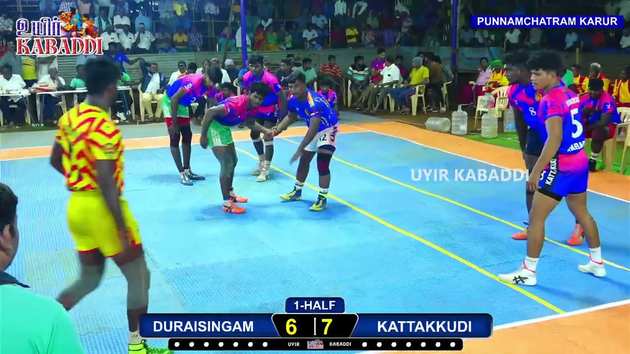 QF \\ KATTAKKUDI vs DURAISINGAM // P.N.R BRO'S PUNNAMSATHIRAM KARUR MEN'S KABADDI