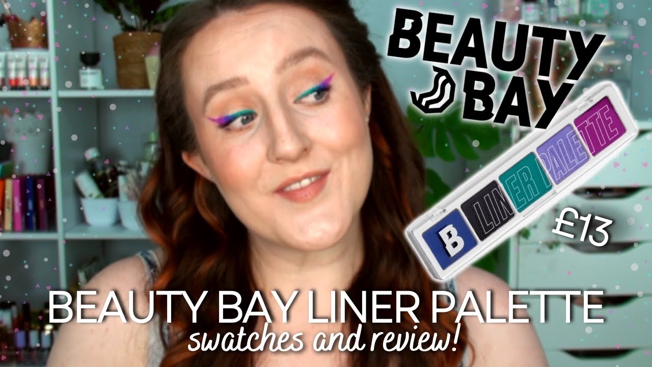 *NEW* BEAUTY BAY LINER PALETTE! - Water Activated Liquid Eye Liners Swatches Try On How To Review!