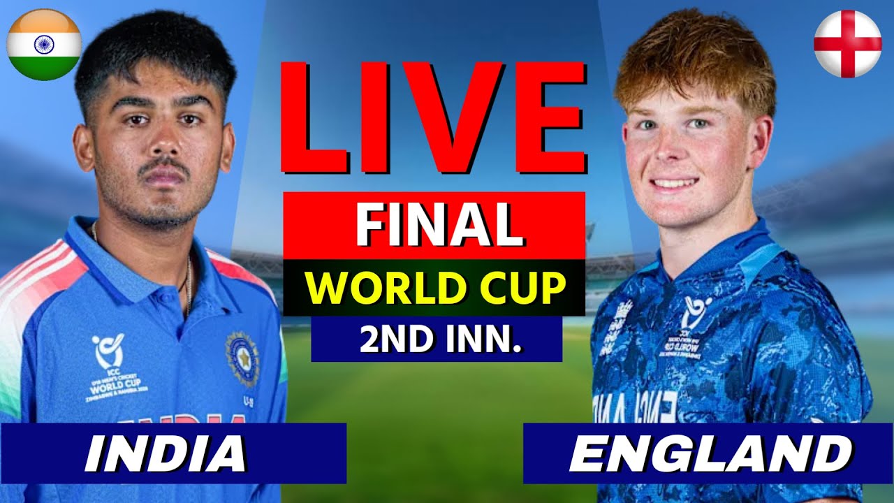 🔴 INDIA vs ENG , FINAL | U19 World Cup 2026, Live Cricket Match Today, Hindi Commentary, 2ND INN