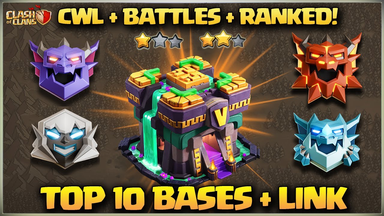 НОВЫЙ ЛУЧШИЙ макет базы ратуши 14 (TH14) 2025 | ТОП 10 TH14 Cwl + Battle + Ranked Battles Base COC