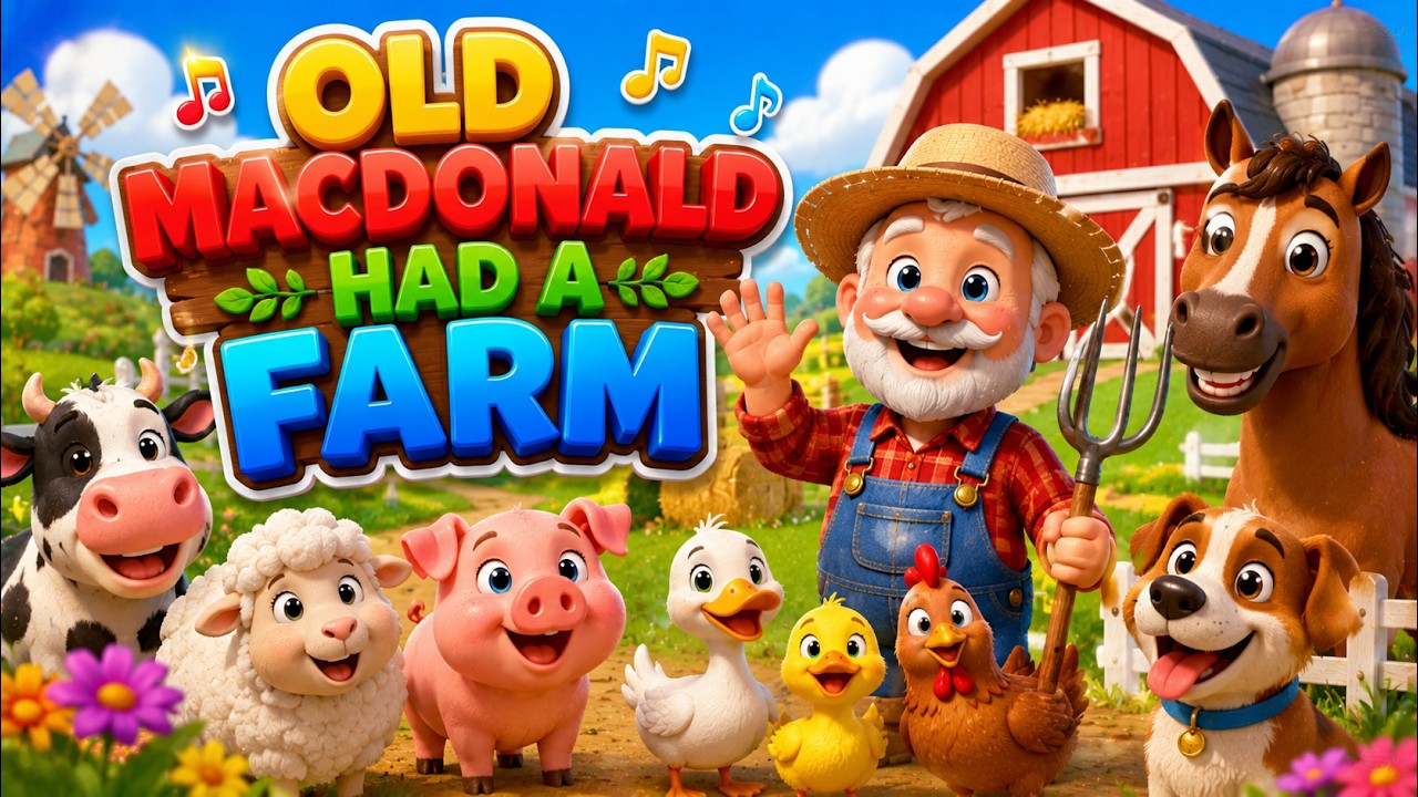Old MacDonald Had A Farm 🐮 E-I-E-I-O | PipoMelody Nursery Rhymes & Kids Songs
