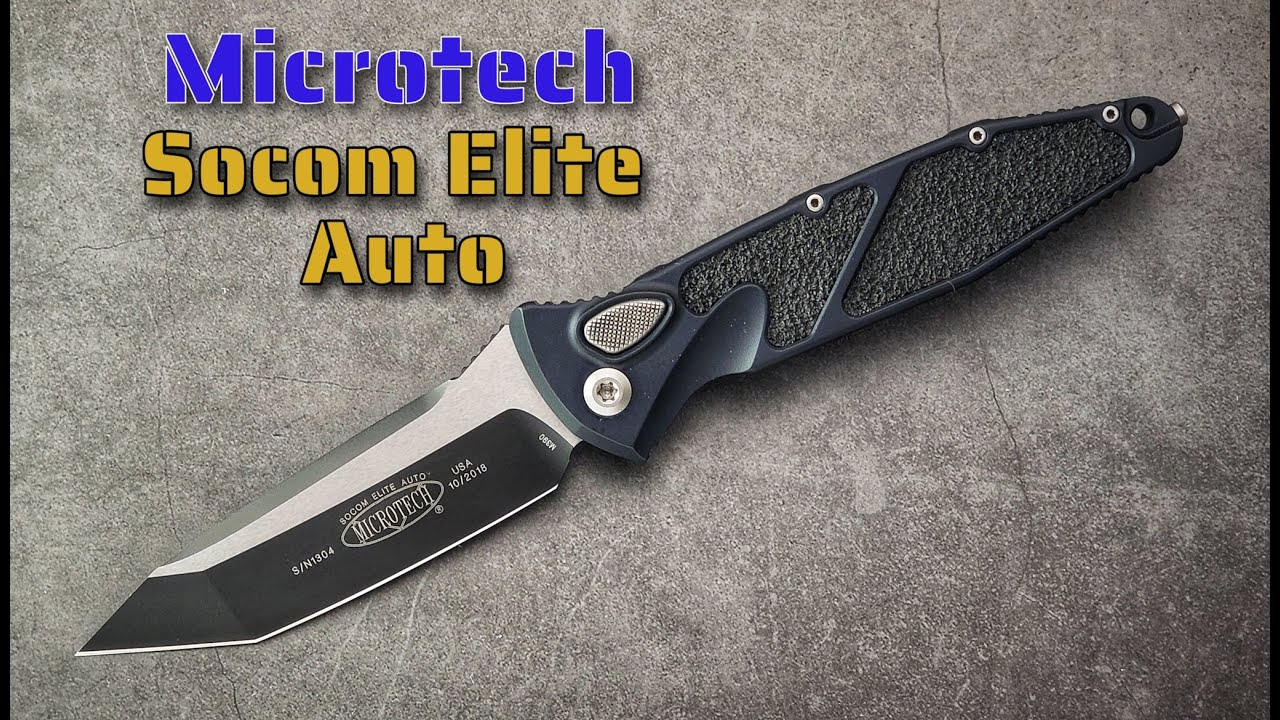 Microtech Socom Elite Auto Tanto:  Gold Standard for Tactical Auto Knives