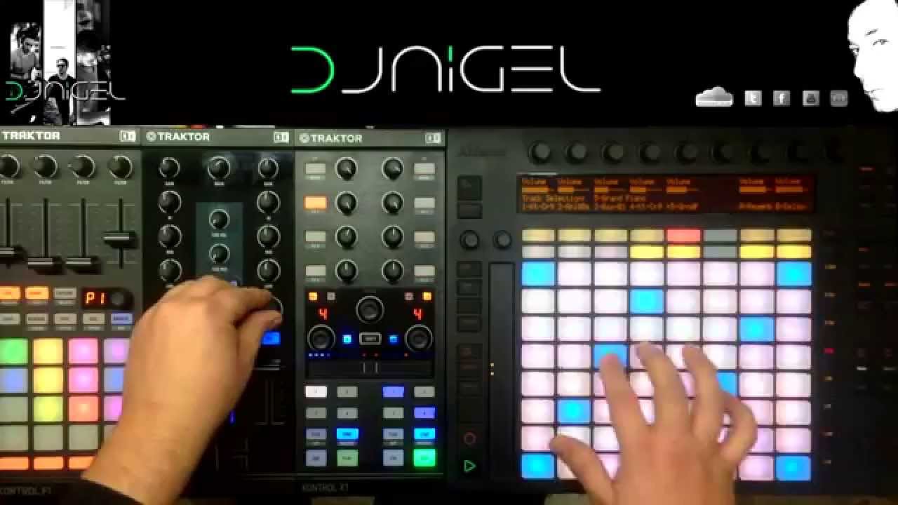 TRAKTOR F1 X1 MK2 Z1   ABLETON PUSH DJ NIGEL TEST