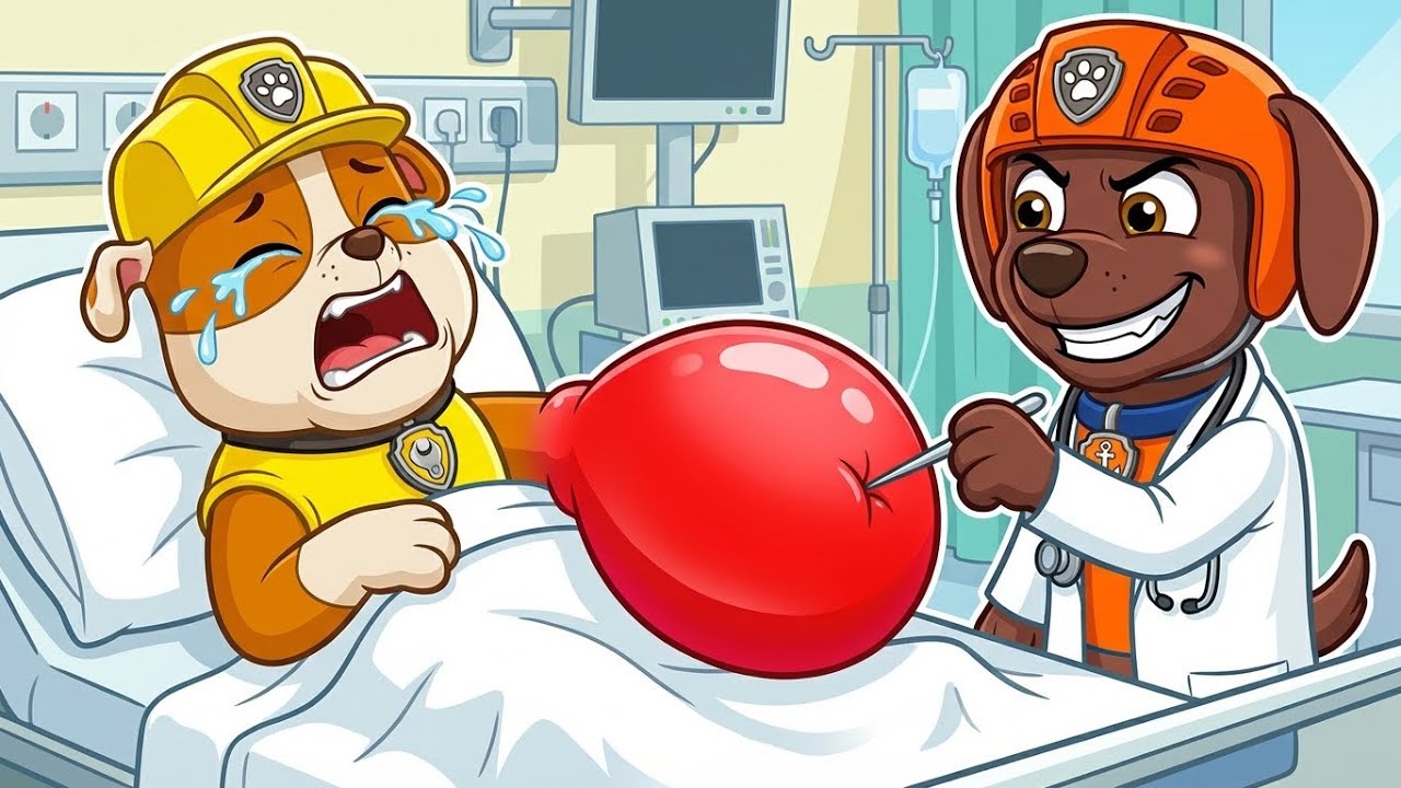 PAW PATROL: Rubble Giant BALLOON HAND! 🎈 Doctor Zuma’s Silly Prank | Funny PAW Patrol Animation