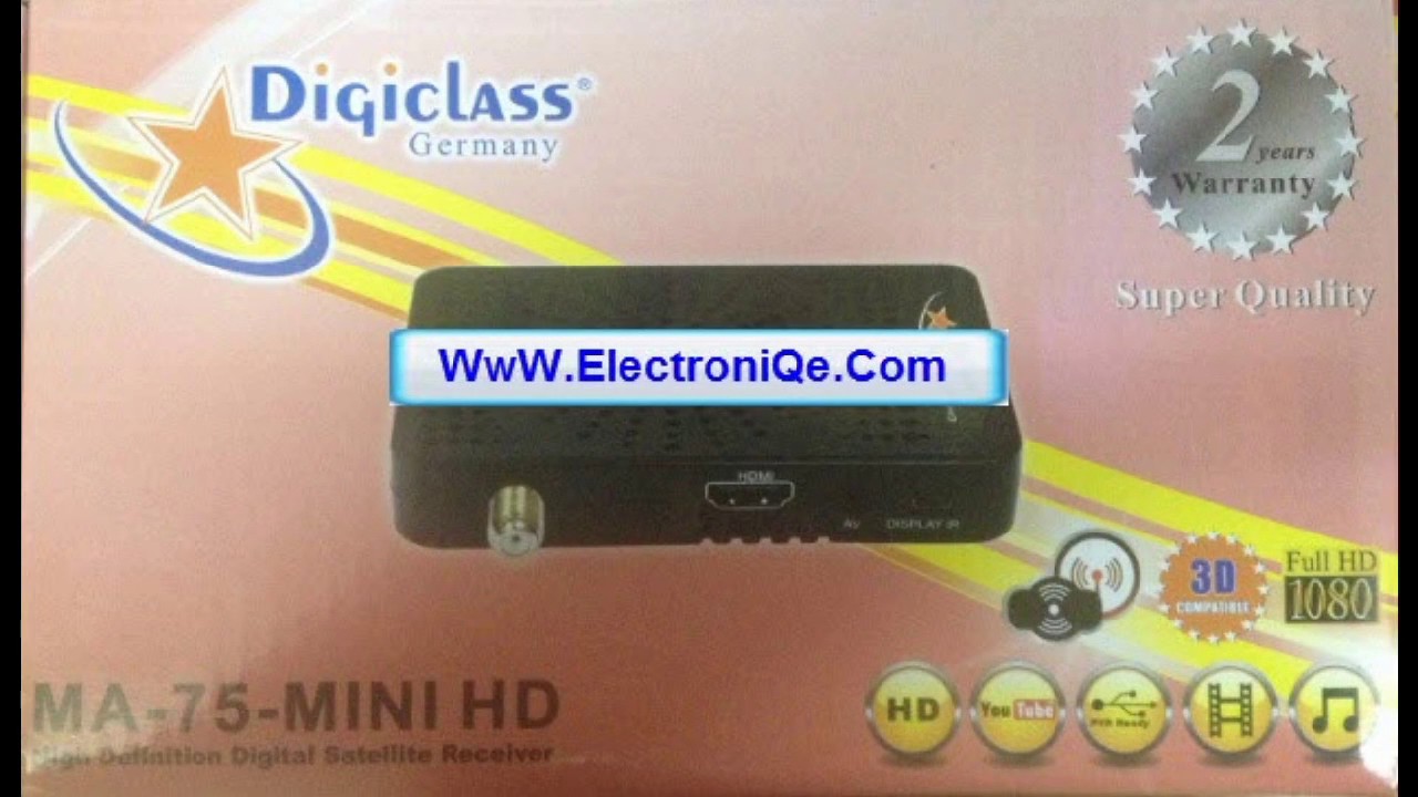 شرح تحديث جهاز Digiclass MA-75 MINI HD