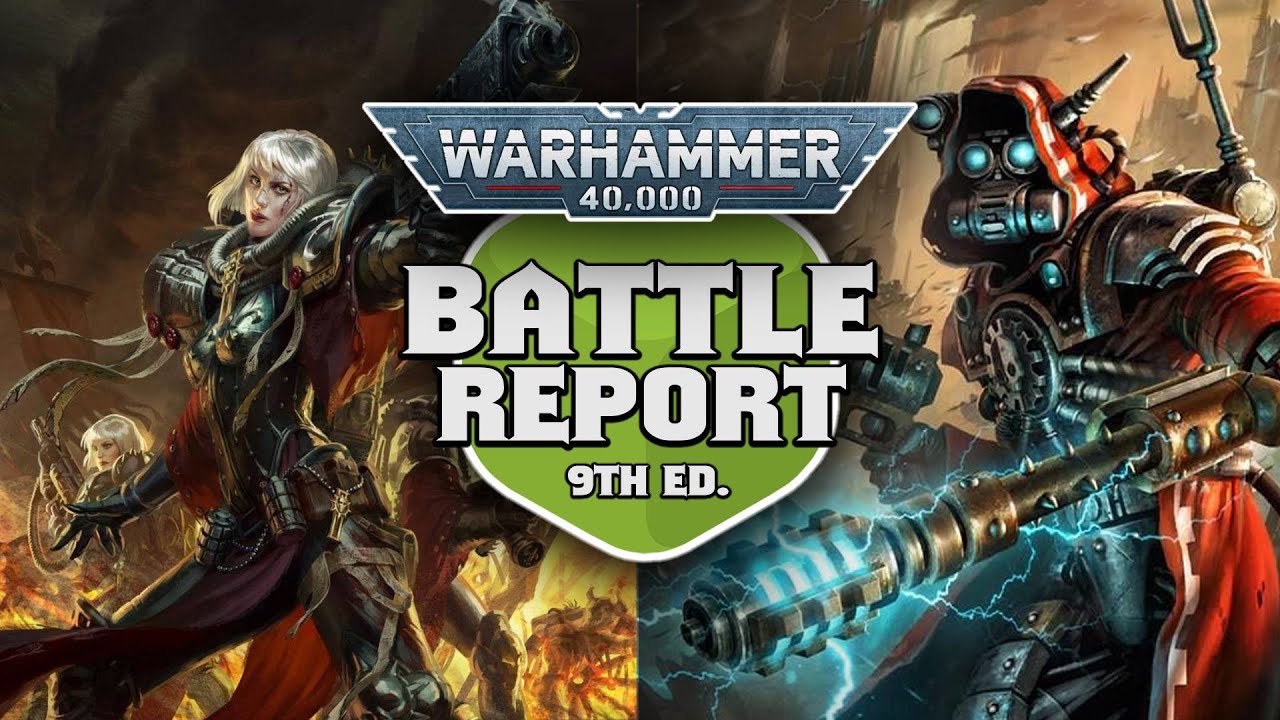 NEW Sisters of Battle vs NEW Ad Mech Warhammer 40k Battle Report Ep 113