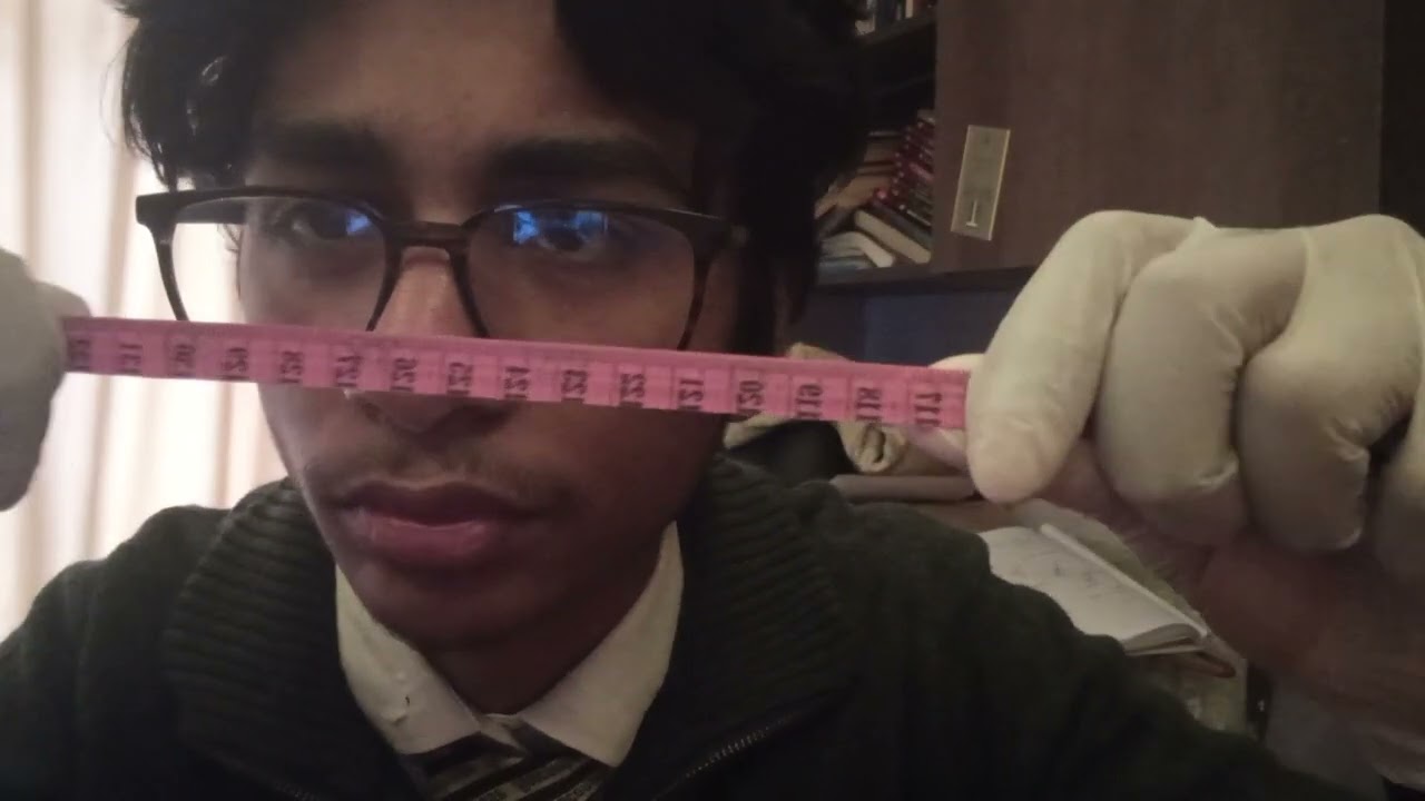 Asmr very fast eye exam 