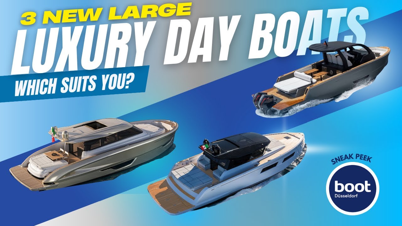 Maxim MAX43, Pardo GT 52 & Solaris Power 52 Coupé - Luxury Dayboats 