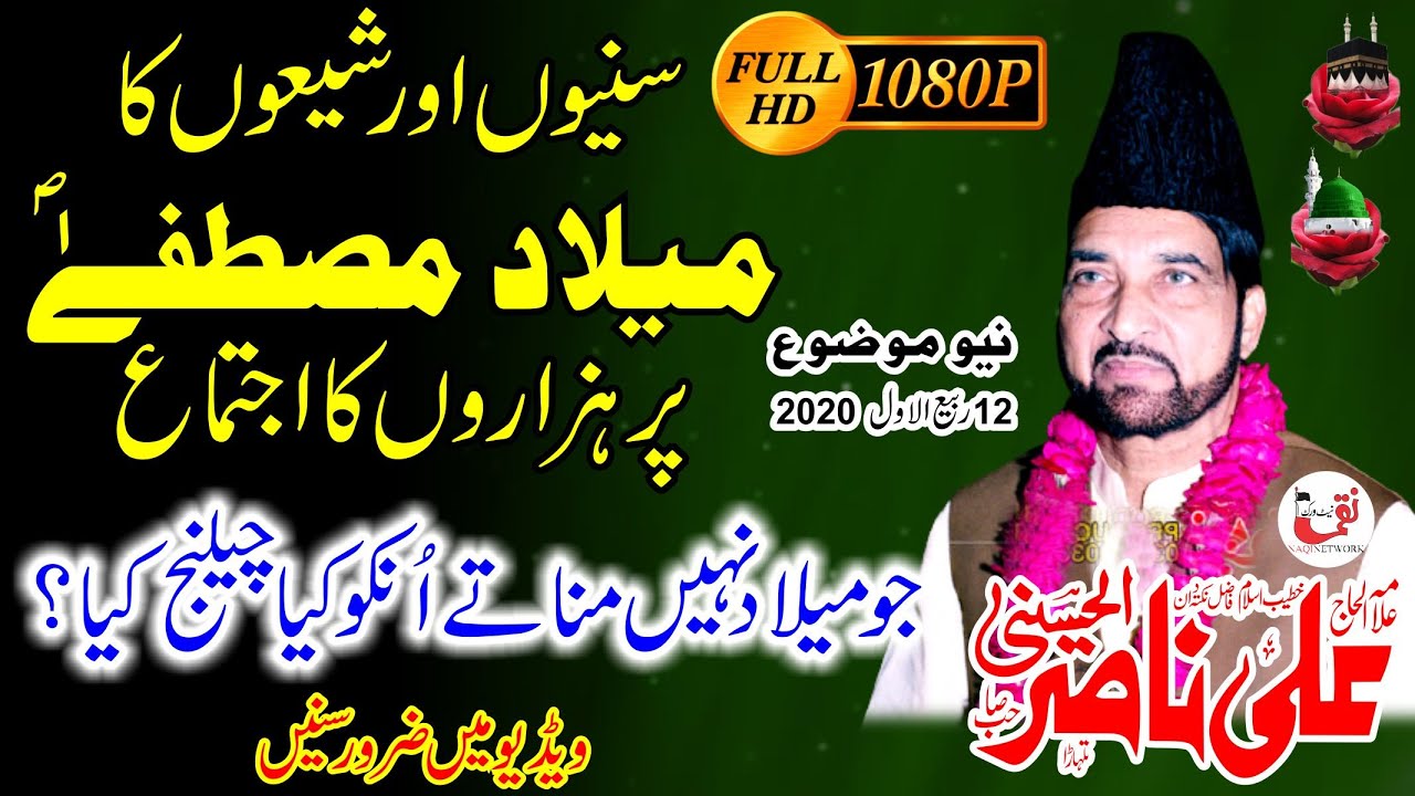 Yadgar Milad ul Nabi jashin // Allama Ali Nasir Al Hussaini / 12 Rabi ul Awal EminaAbad Gujranwala