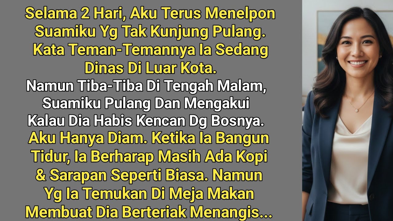 Sepanjang Hari Aku Mengkhawatirkannya. Namun Ternyata Suamiku Sedang Bersenang-Senang Dengan Bosnya.