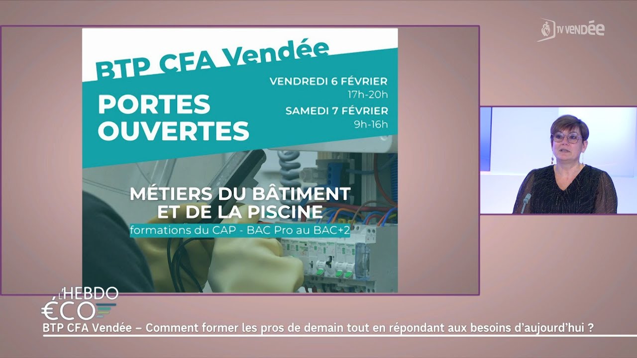 L’Hebdo Éco – BTP CFA Vendée face aux enjeux de l’apprentissage et de l’emploi