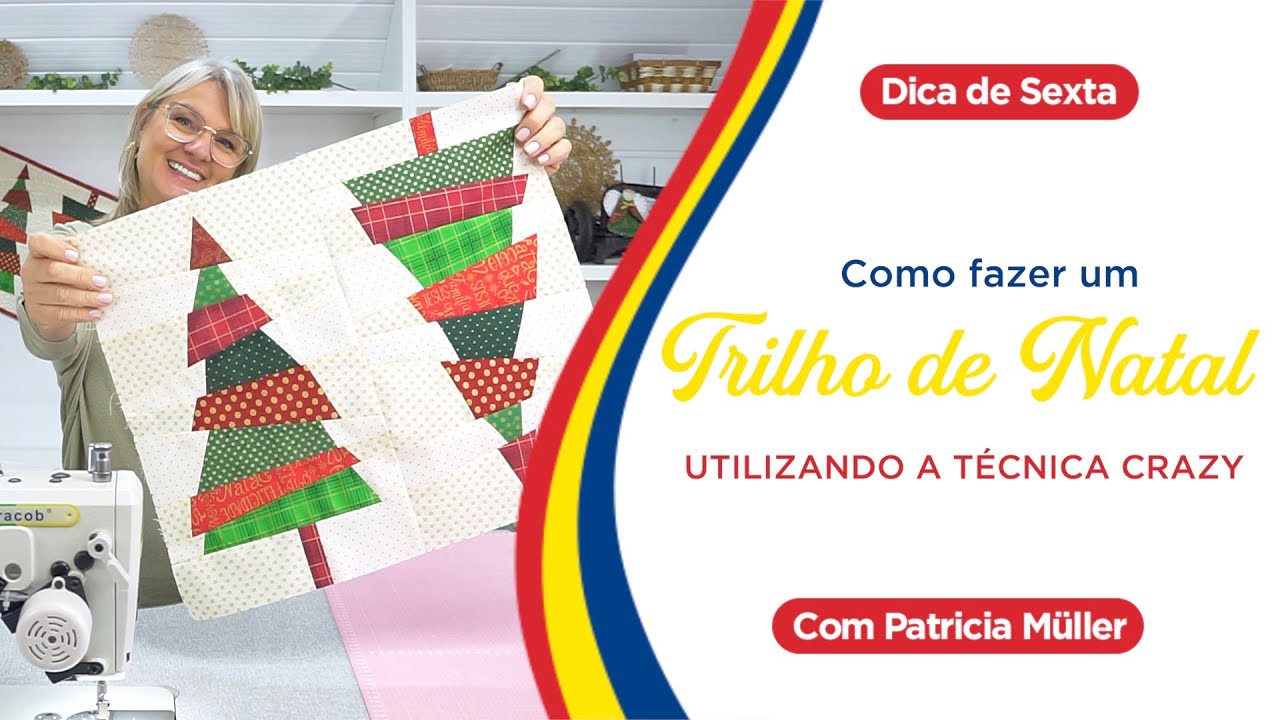 Como fazer um TRILHO DE NATAL utilizando a técnica CRAZY | Dica de Sexta