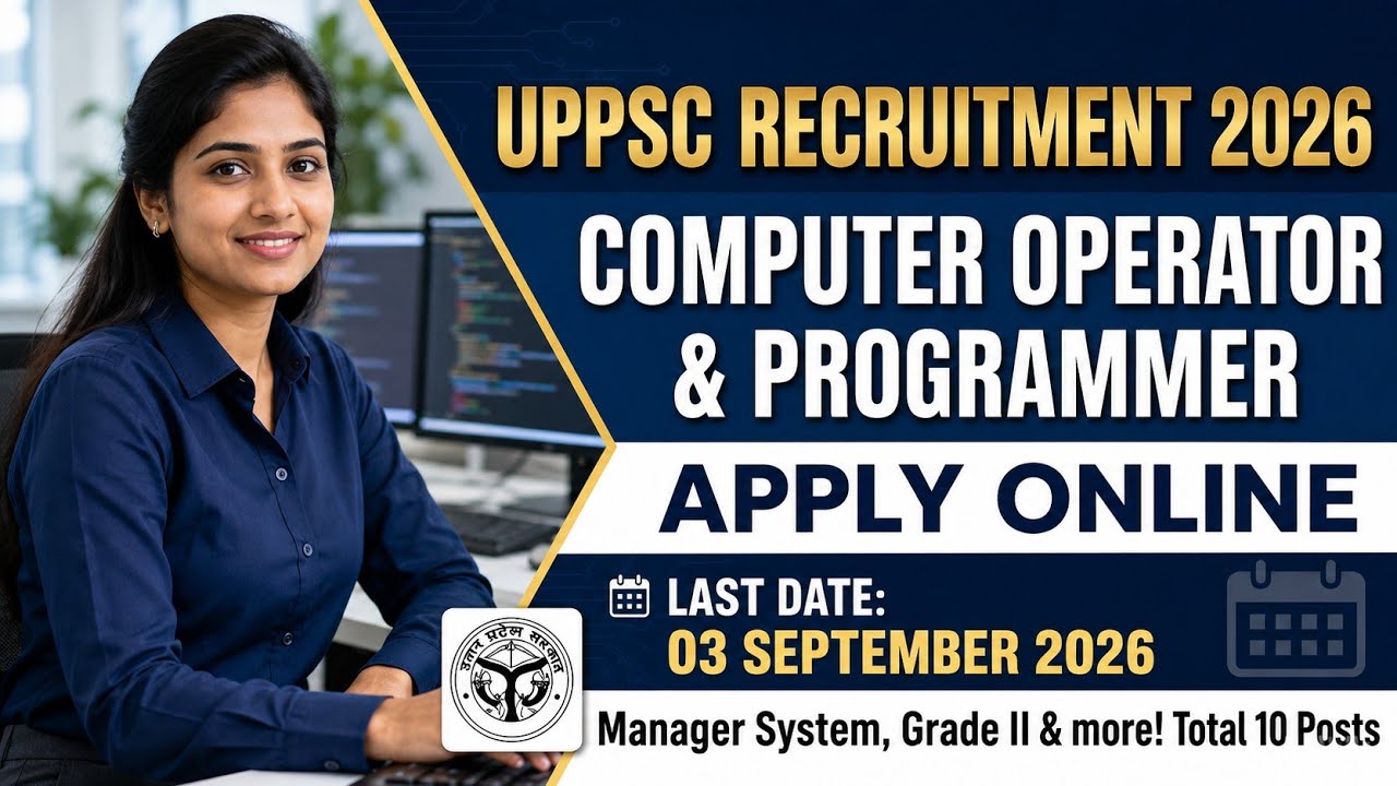 UPPSC Computer Operator Online Form 2026 Kaise Bhare | UPPSC Manager System Online Form 2026