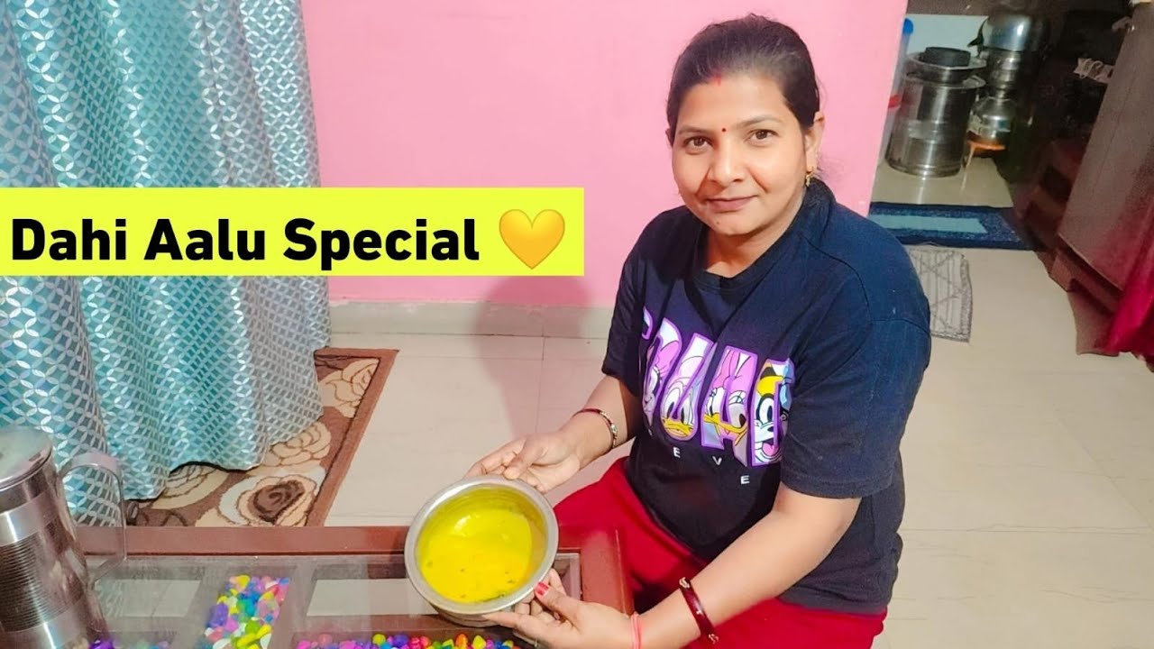 Family Ke Liye Banaye Dahi Wale Aalu 😍 | SarasvatiVlogs