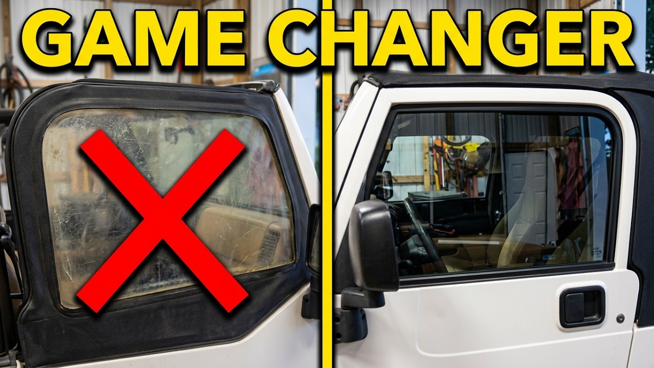 BESTOP Slider Half Door Windows for Jeep Wrangler TJ