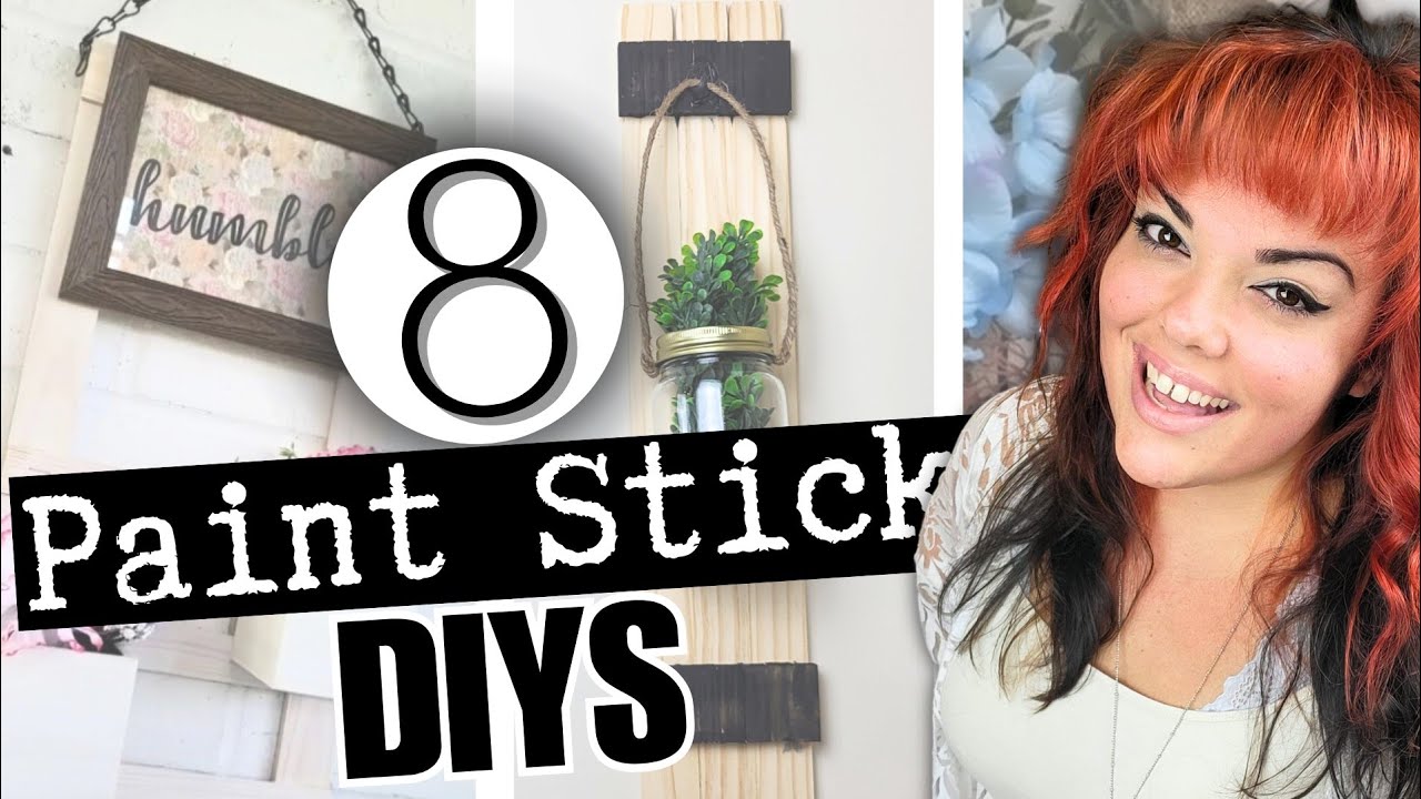 I used paint sticks to make CREATIVE DIY HOME DECOR (EASY DIY CRAFTS)