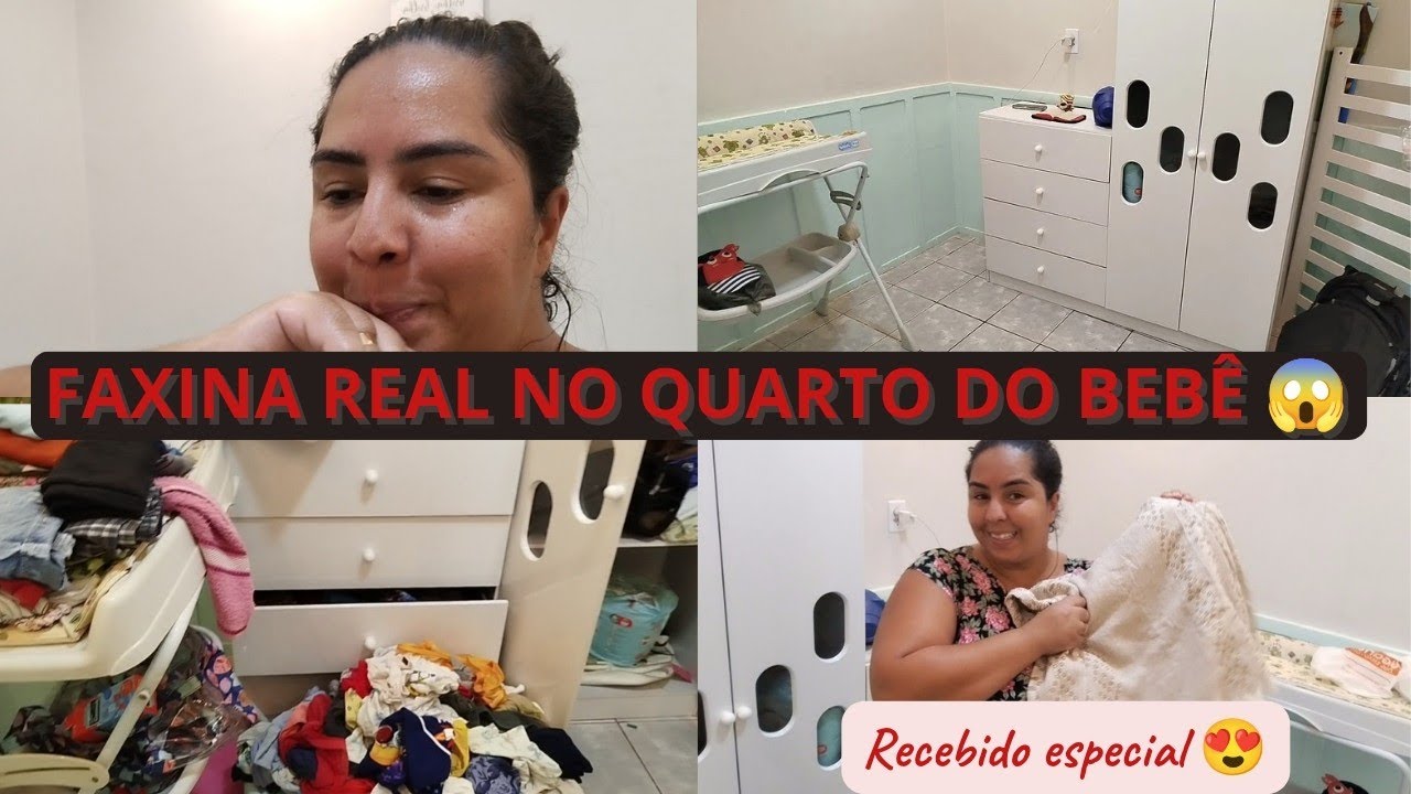 FAXINA REAL NO QUARTO DO BEBÊ + Recebido de Inscrito 💙 | Rotina de Mãe