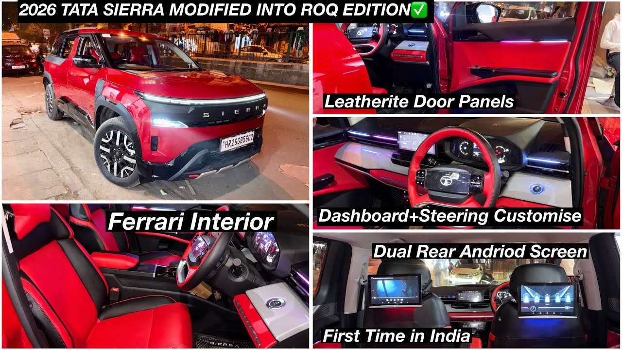2026 TATA SIERRA PURE PLUS MODIFIED WITH PRICE🔥TATA SIERRA BASE TO TOP MODIFICATION🔥TATA SIERRA🔥