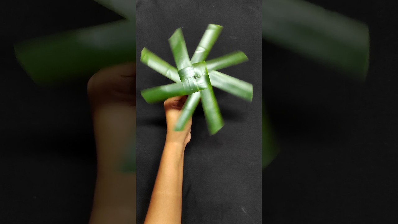 Coconut leaves crafts / Coconut Leaf Fan Making #youtubeshorts #coconutleafcraft