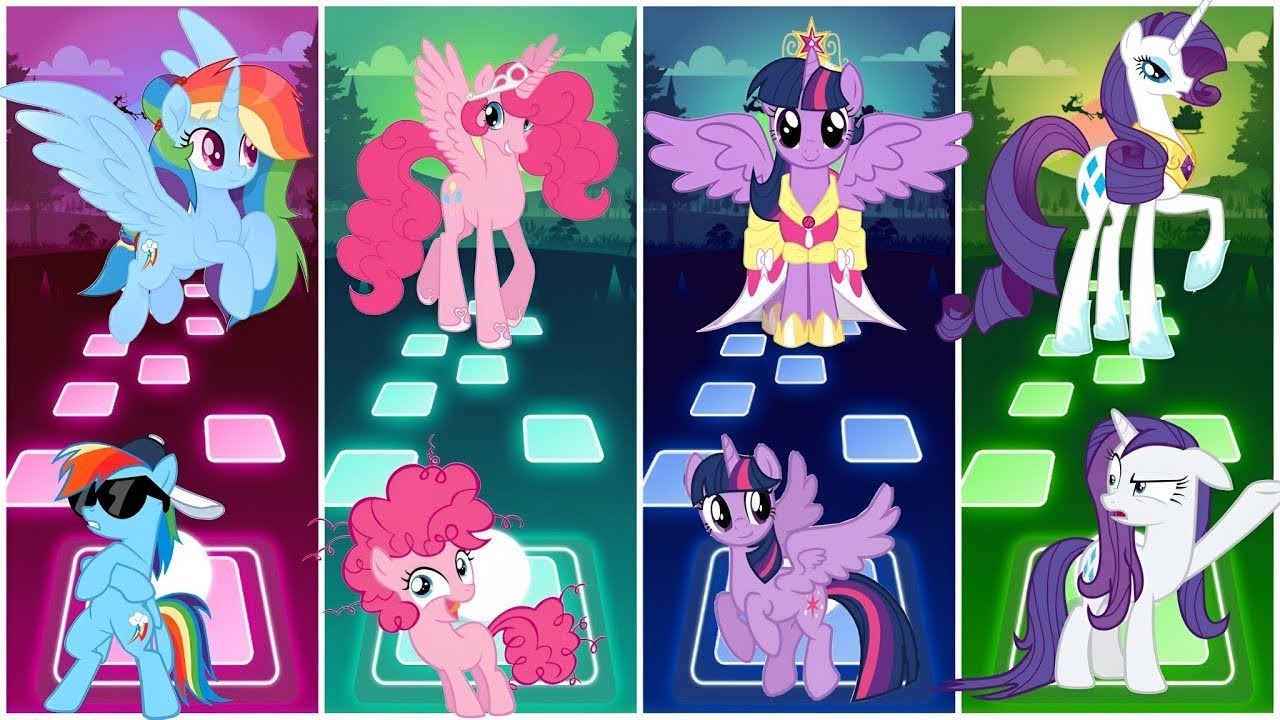 Princess - Rainbow Dash - Pinkie pie - Twilight Spracal - Rarity Song Tileshopedmrush Gameplay #mlp