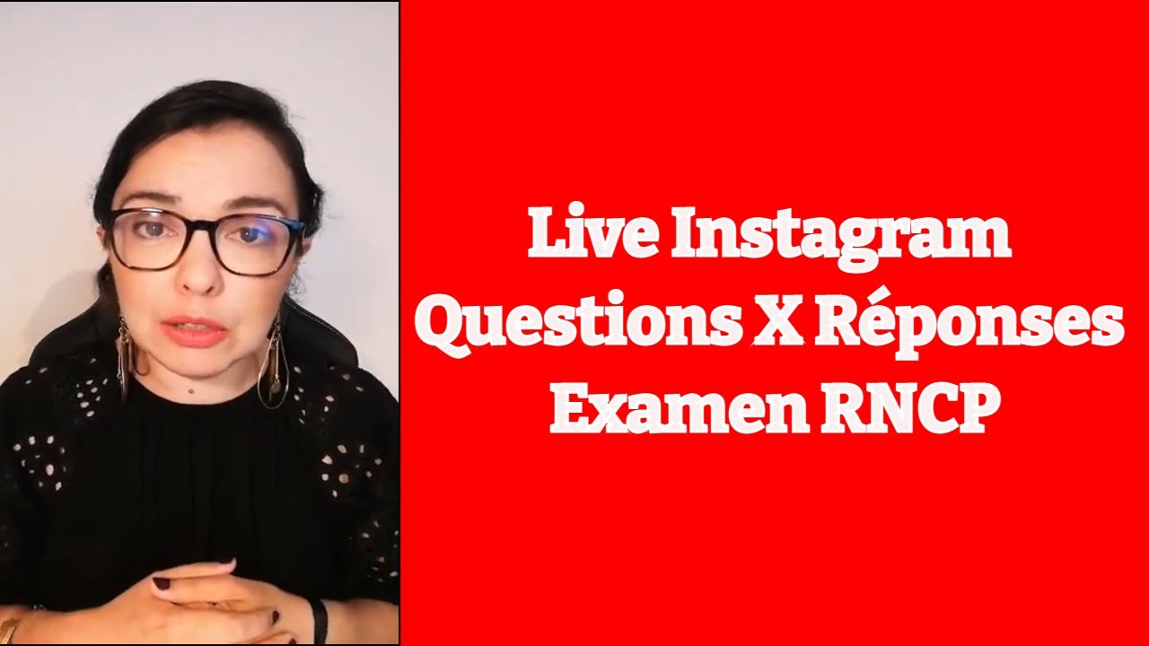 Sophrologie : Live Instagram Examen RNCP