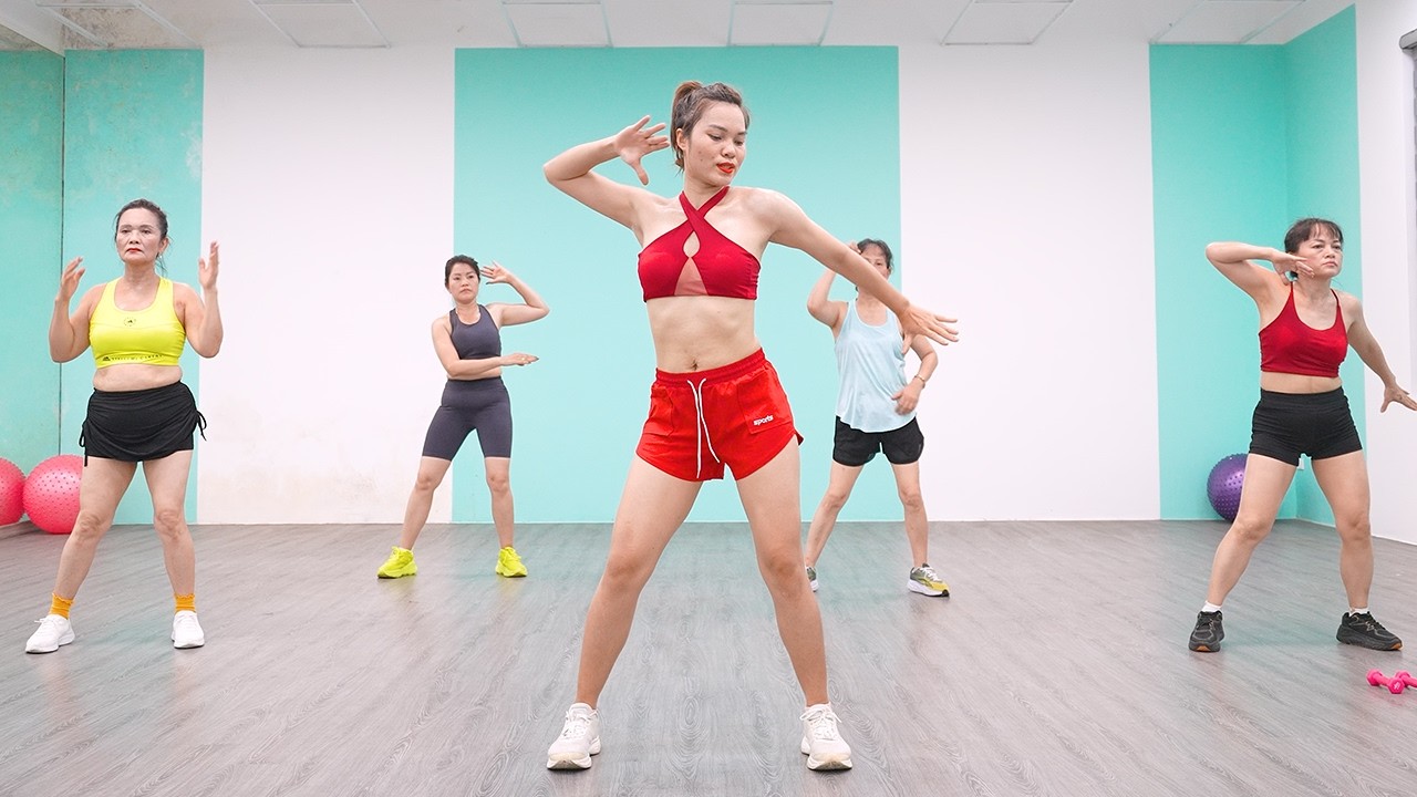 Aerobic Dance Workout to Make Side Belly Fat CRY HARD | AEROBIC DANCE