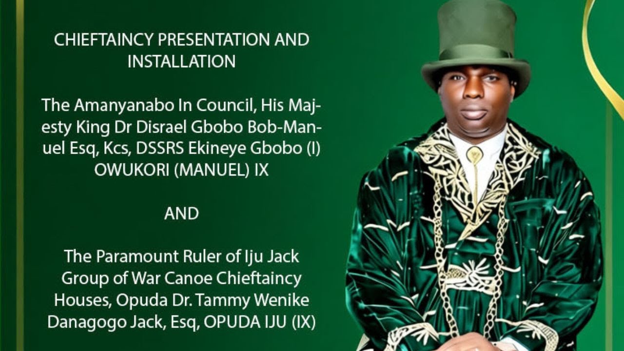 Installing Ceremony Of Chief Elder Samuel Biokpo Diminas As ALABO SAMUEL BIOKPO DIMINAS JACK