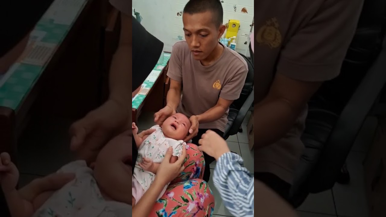 Proses Tindik Anak |reaksi ikut degdegan