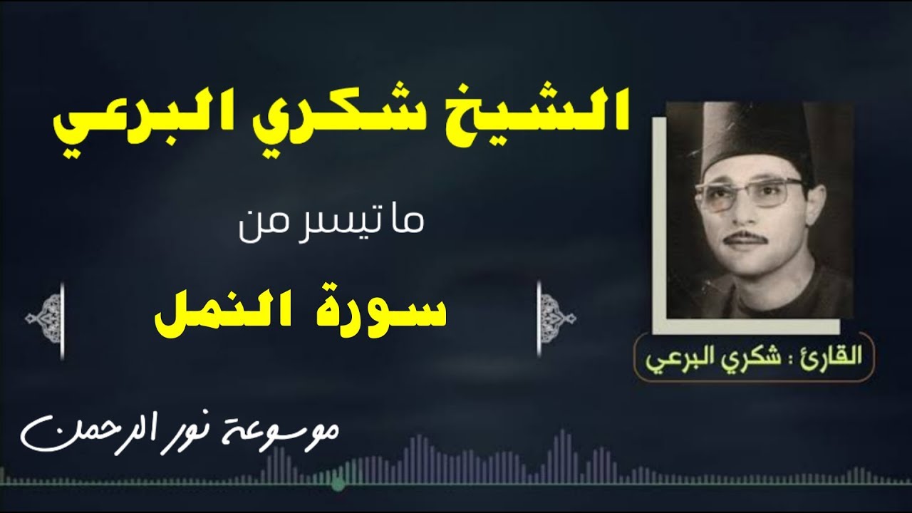 الشيخ شكرى البرعى سورة النمل