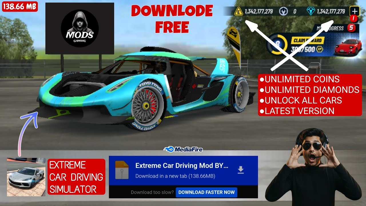 Extreme Car Driving Simulator MOD APK 🚗 | Unlimited Money 💰 | All Cars Unlocked | Latest Version