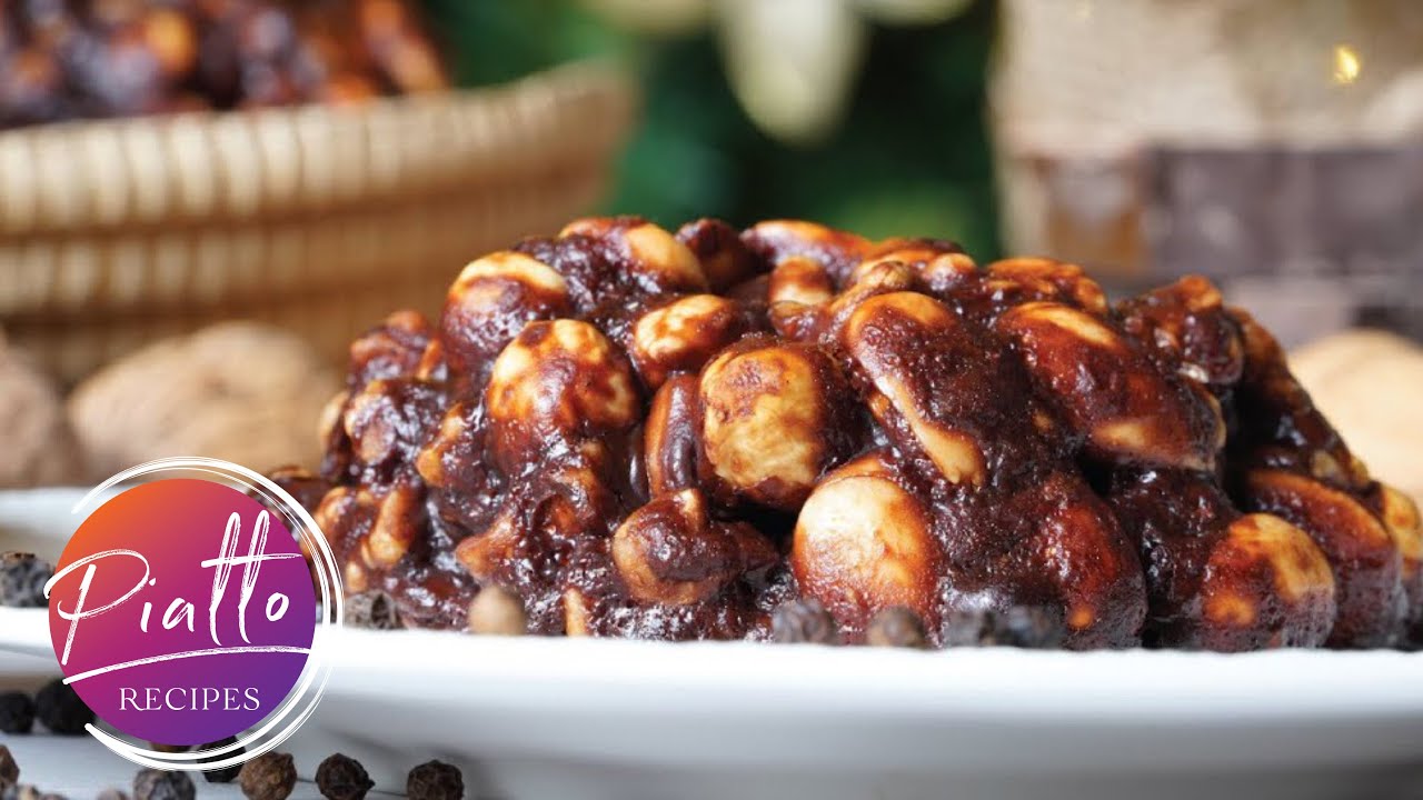 Panpepato - Christmas Italian Dessert with Chocolate and Nuts | #dessert #recipe