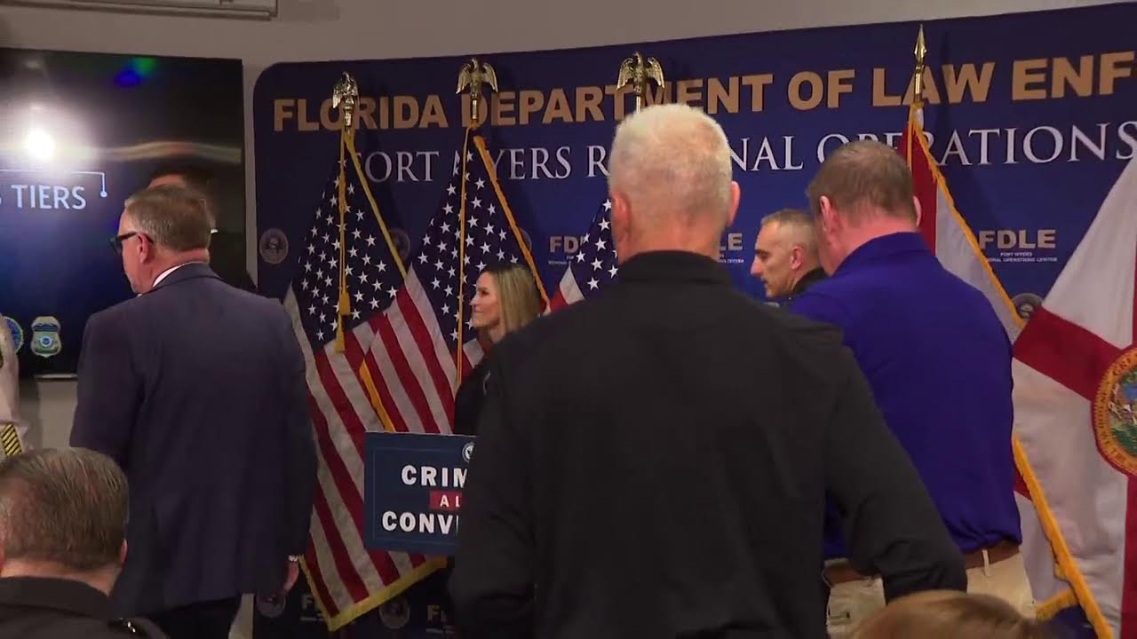 Attorney General James Uthmeier holds press conference on criminal alien convictions in Fort Myers