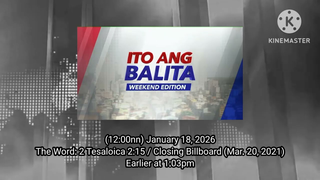 UNTV Ito Ang Balita Weekend Edition | Audio Streaming (January 18, 2026) | 12:00nn