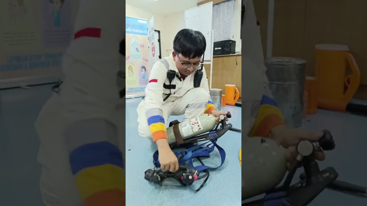 SCBA (Self Contained Breathing Apparatus) |Pengecekan dan cara penggunaan nya.