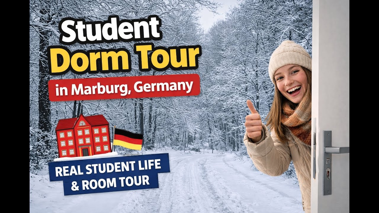 Student Dorm Tour in Marburg, Germany 🇩🇪 | Real Student Life & Room Tour