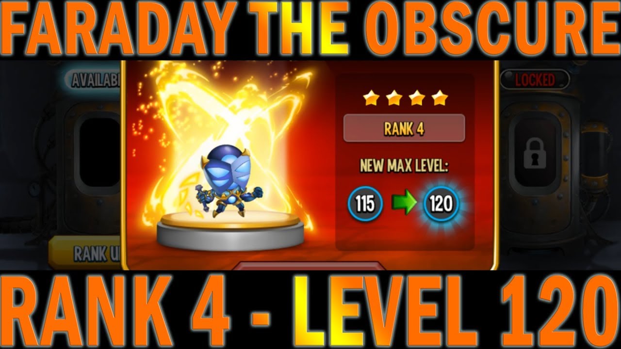 Monster Legends | Faraday The Obscure Level 1 to 100 | RANK 4 | Level 1 to 120
