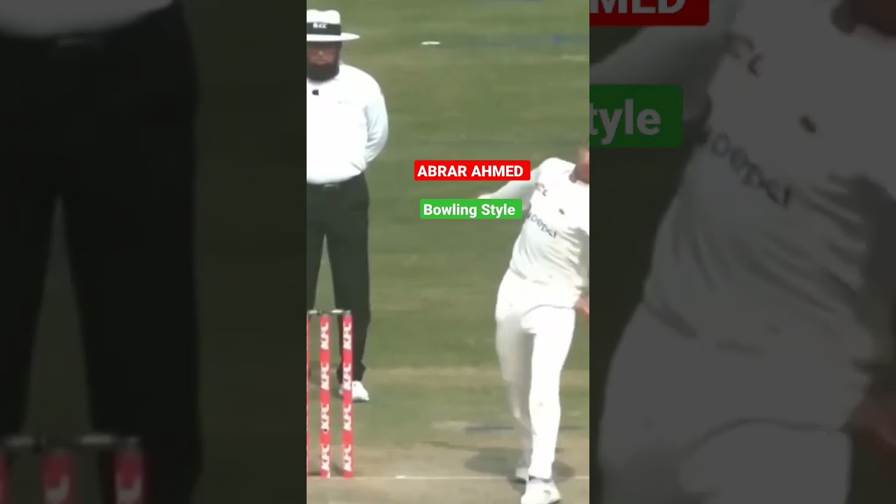 Abrar ahmad bowling action agnist England #shots