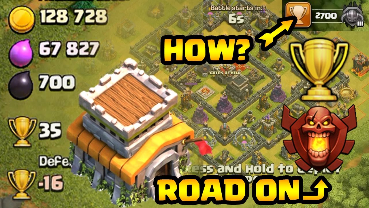 TH8 trophy pushing to Champion League 🔥 Live Attack at 2700!! How to Trophy Push 🔥 Episode: 02