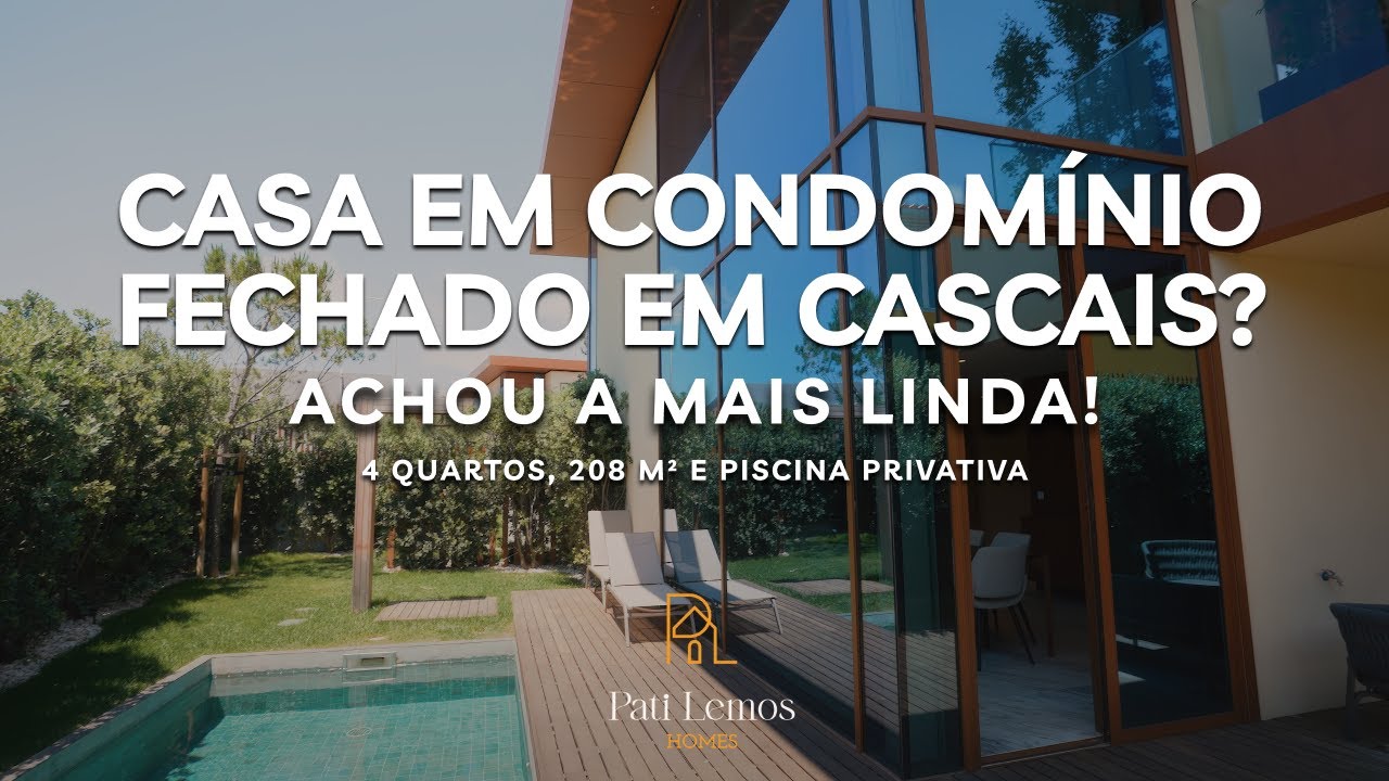 Casa T4 em condomínio fechado, com piscina, na Quinta da Bicuda, #Cascais | VOU MUDAR PARA PORTUGAL