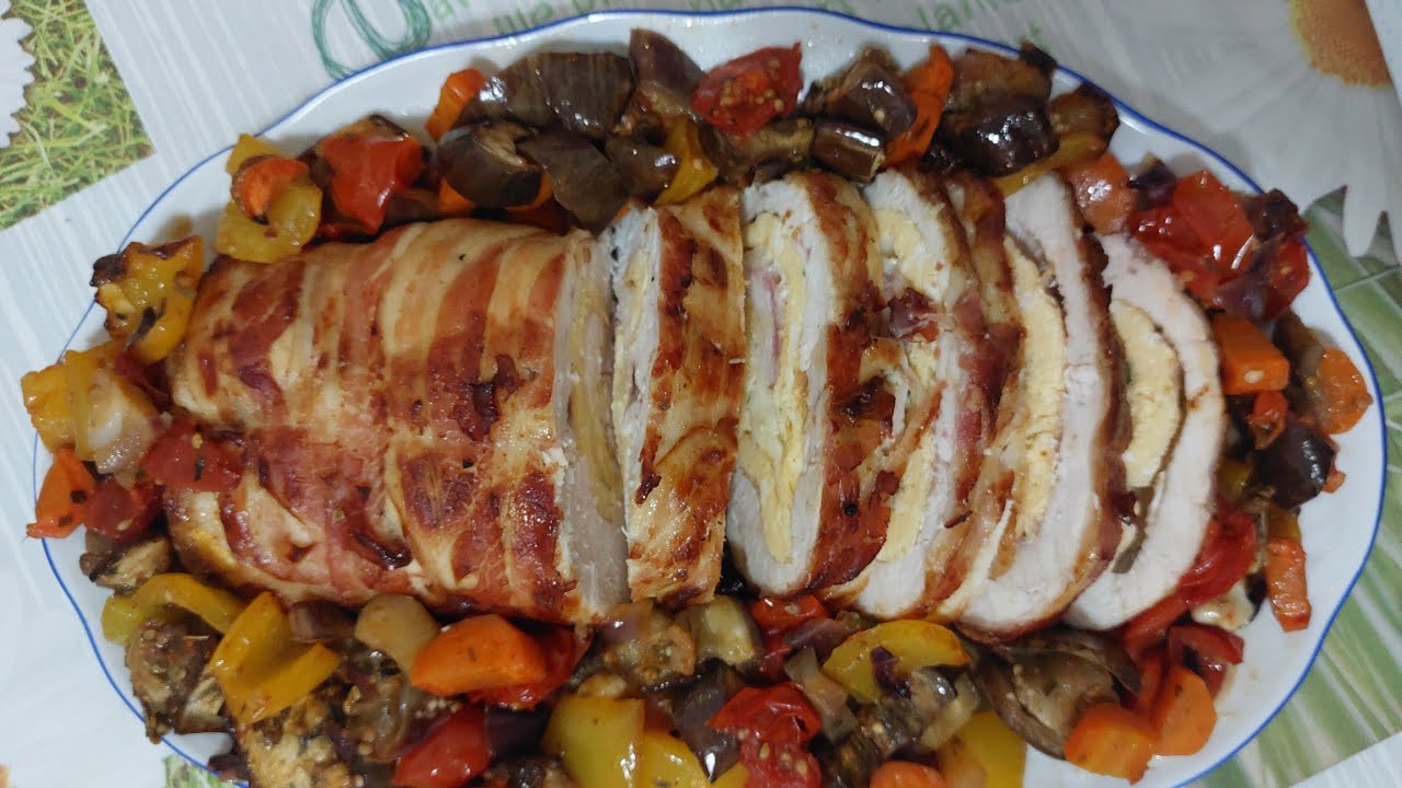 ПРАЗДНИЧНЫЙ РУЛЕТ ИЗ КУРИЦЫ / ROTOLO DI POLLO PER LE FESTE