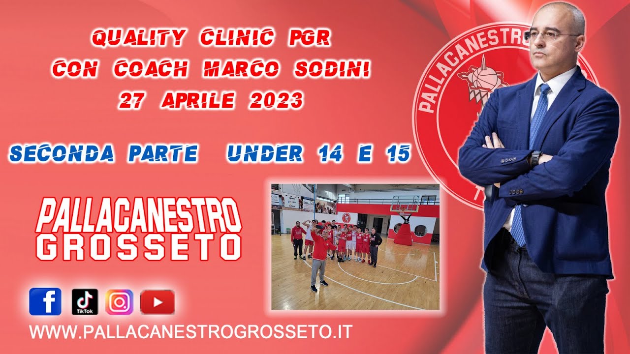 Quality Clinic U14-15 con Coach Marco Sodini